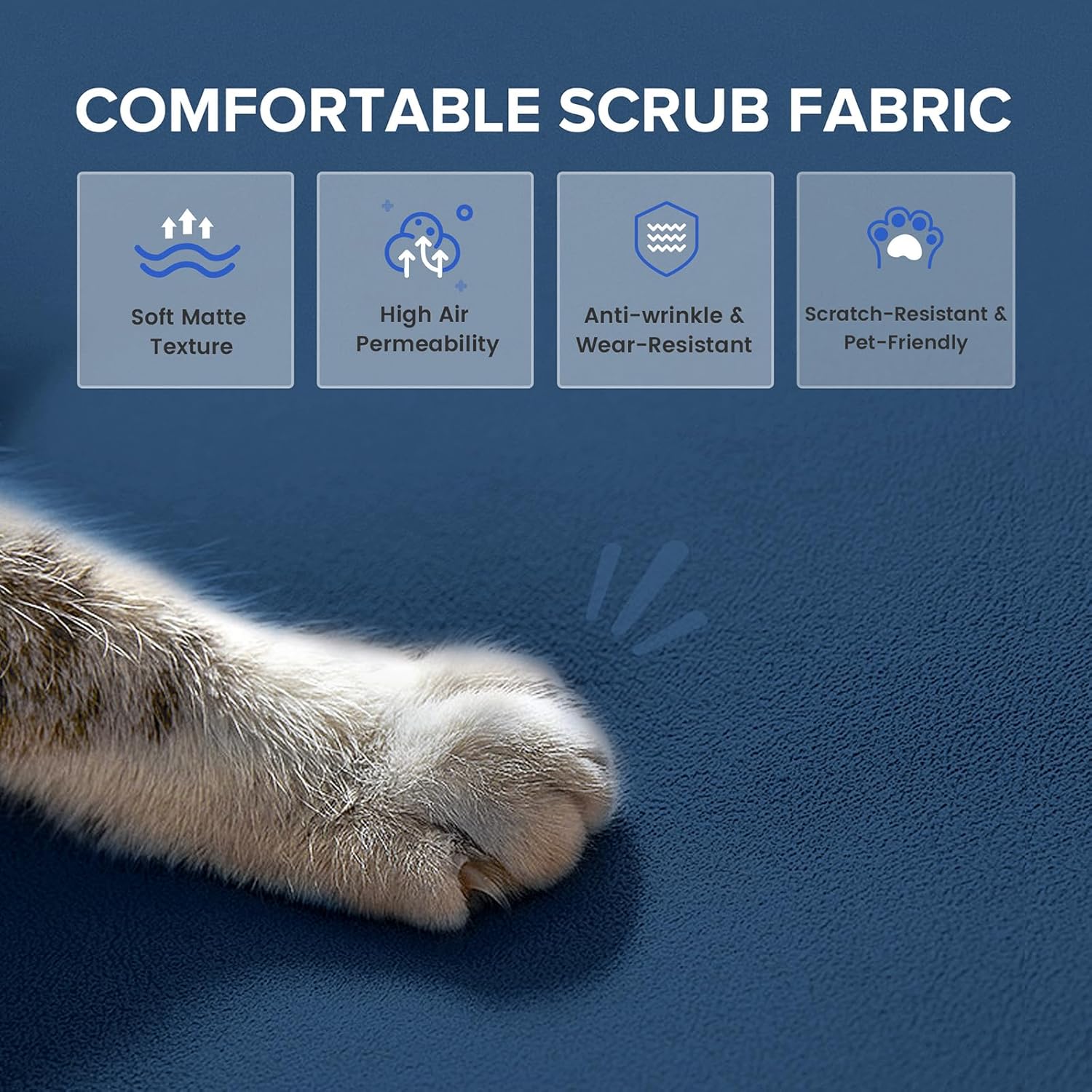 Convertible Sofa Bed,68″Fabric Couch with Adjustable Backrest,Loveseat Recliner Sleeper Living Room Furniture futon Set