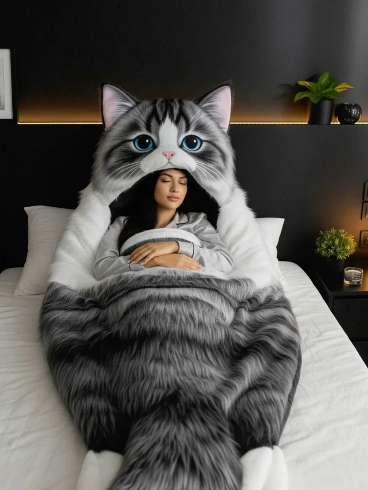 2025 Latest Fluffy Cat Sleeping Bags | Cozy, Cute & Purr-fectly Designed