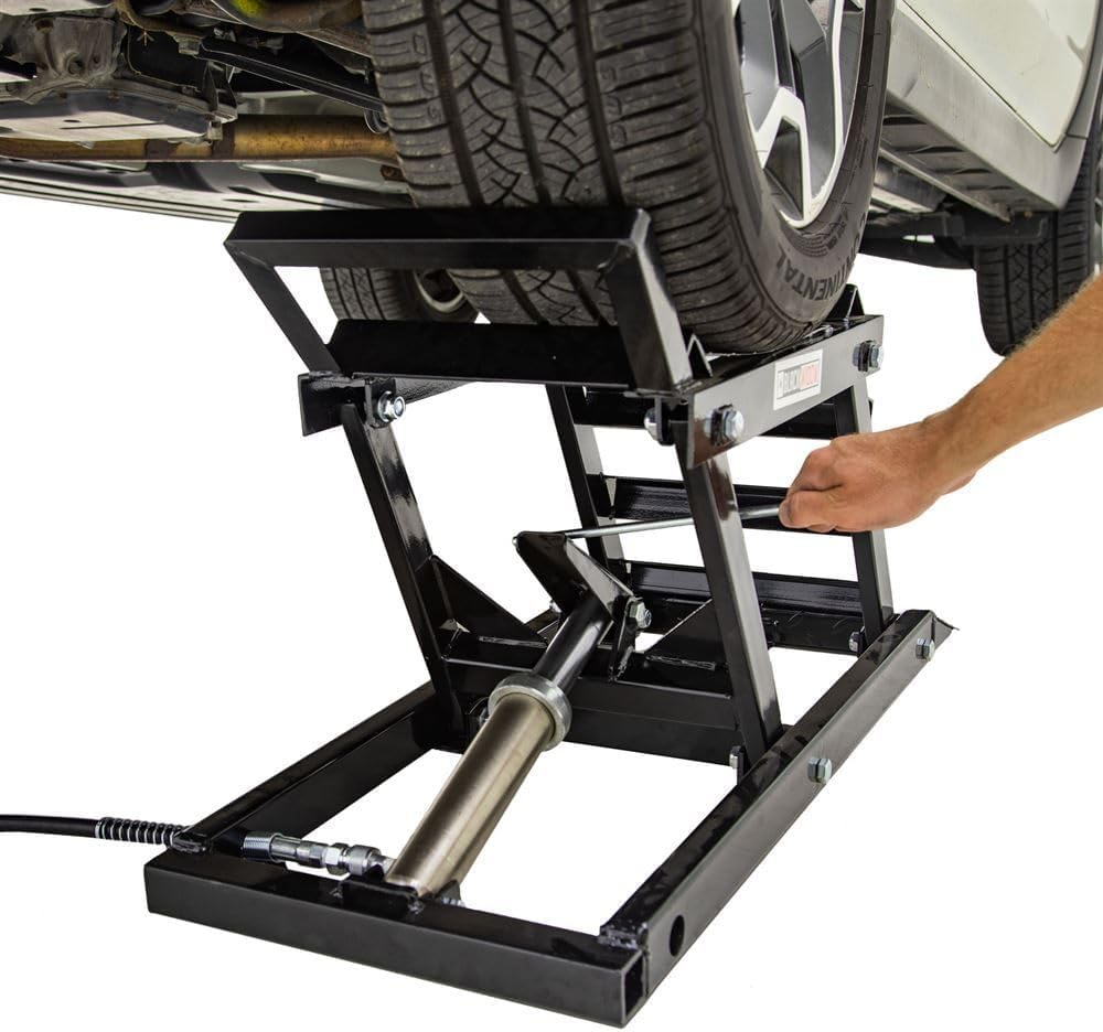 Black Widow Hydraulic Car Lift with Ramp - 3,000 lb. per Pair Capacity