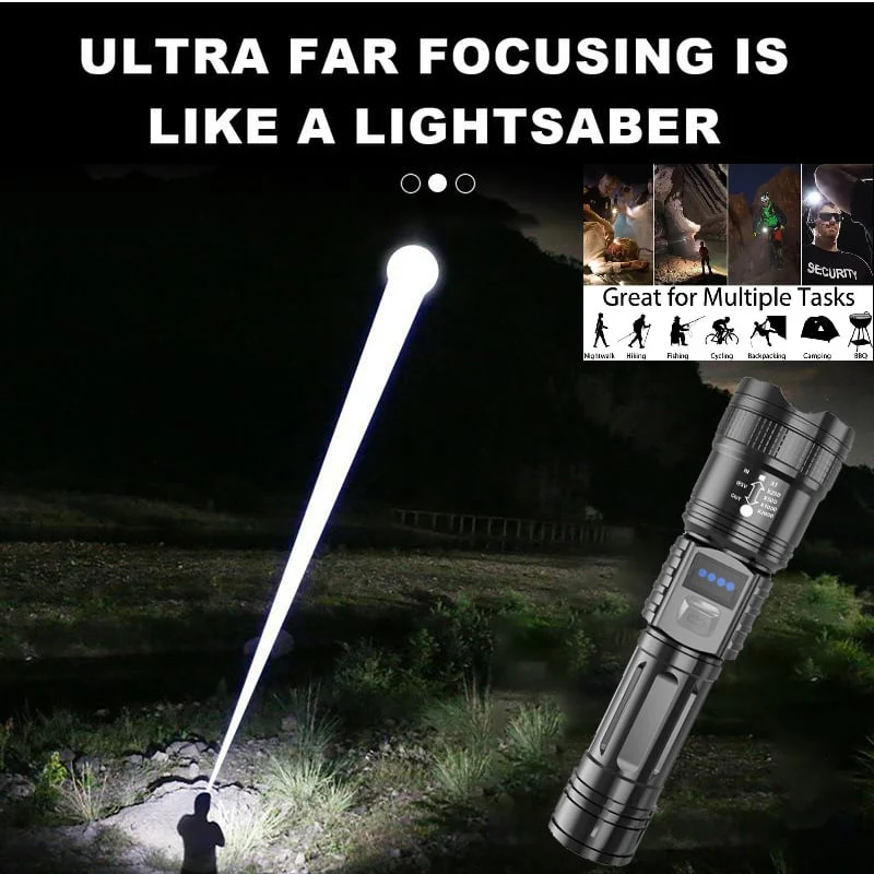 UltraBright Tactical Rechargeable Flashlight