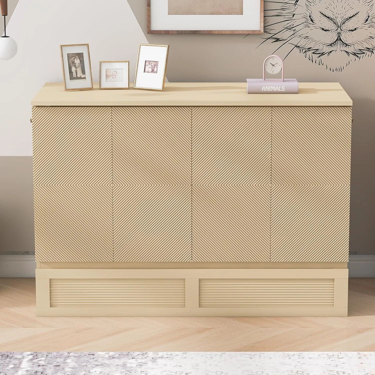 Multifunctional folding bed