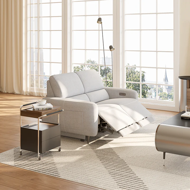 AeroStretch 3 Seater Power Zero Wall Recliner Sofa with Drop Down Table Tray