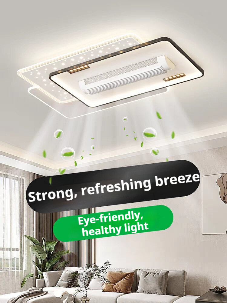 Intelligent bladeless fan chandelier