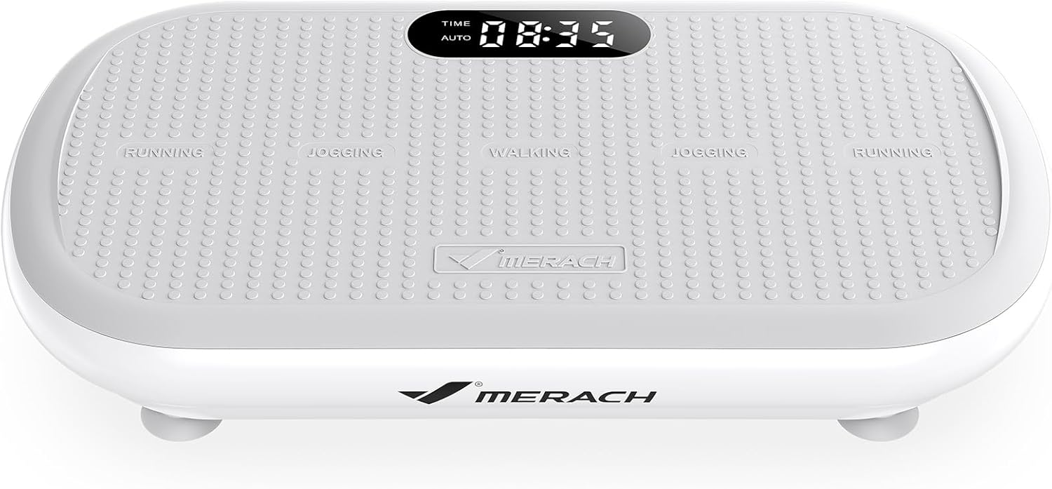 Vibration Plate Exercise Machine, Vibration Plate 440 Lbs Capacity, Bluetooth and Silicone Pedal, Stimulate Deep Fat, Vibration Plate for Lymphatic Drainage, Vibrating for Weight Loss