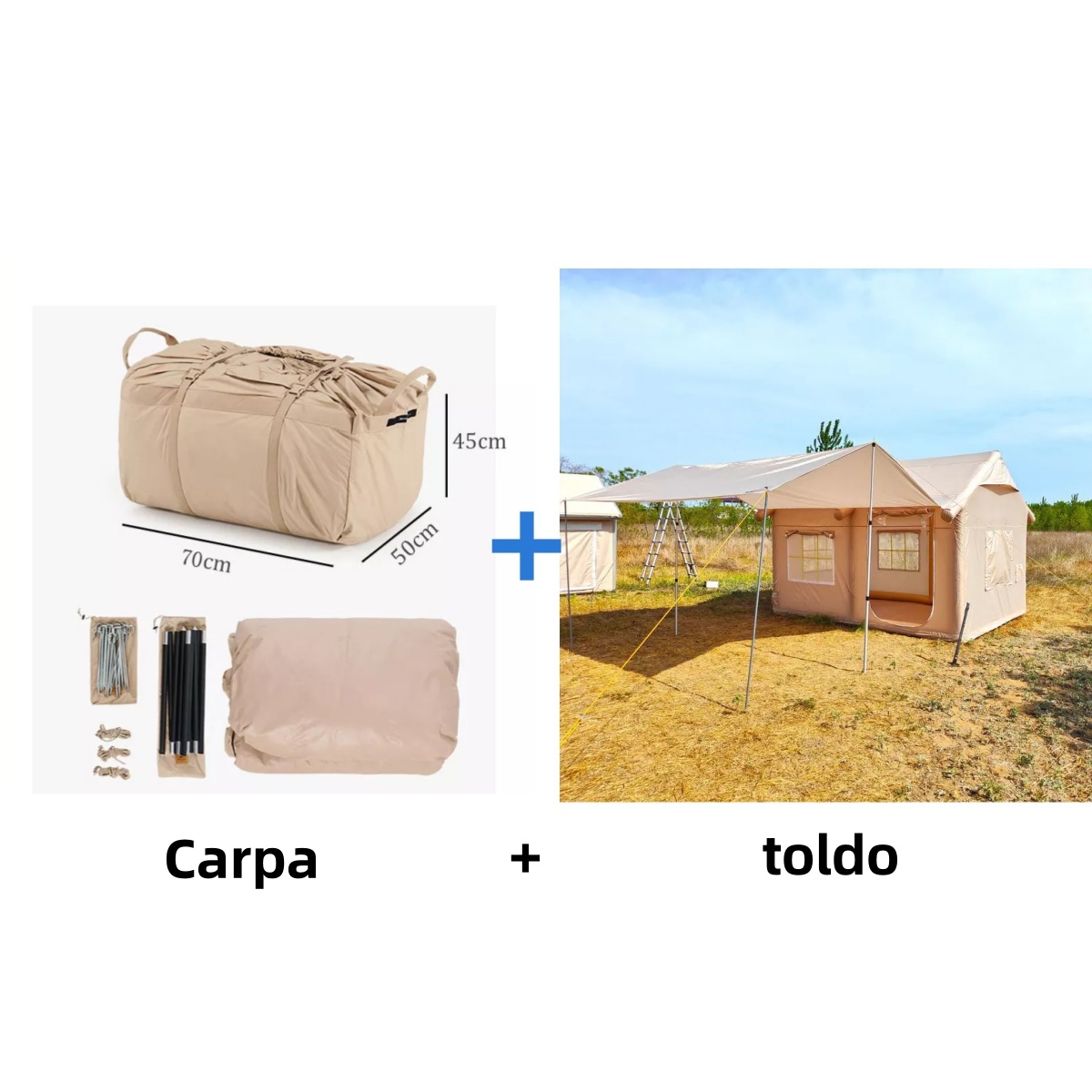 🎉⚡Clearance Sale⚡Waterproof Light Weight Oxford Cloth Automatic Inflatable Tent With Camping Equipment