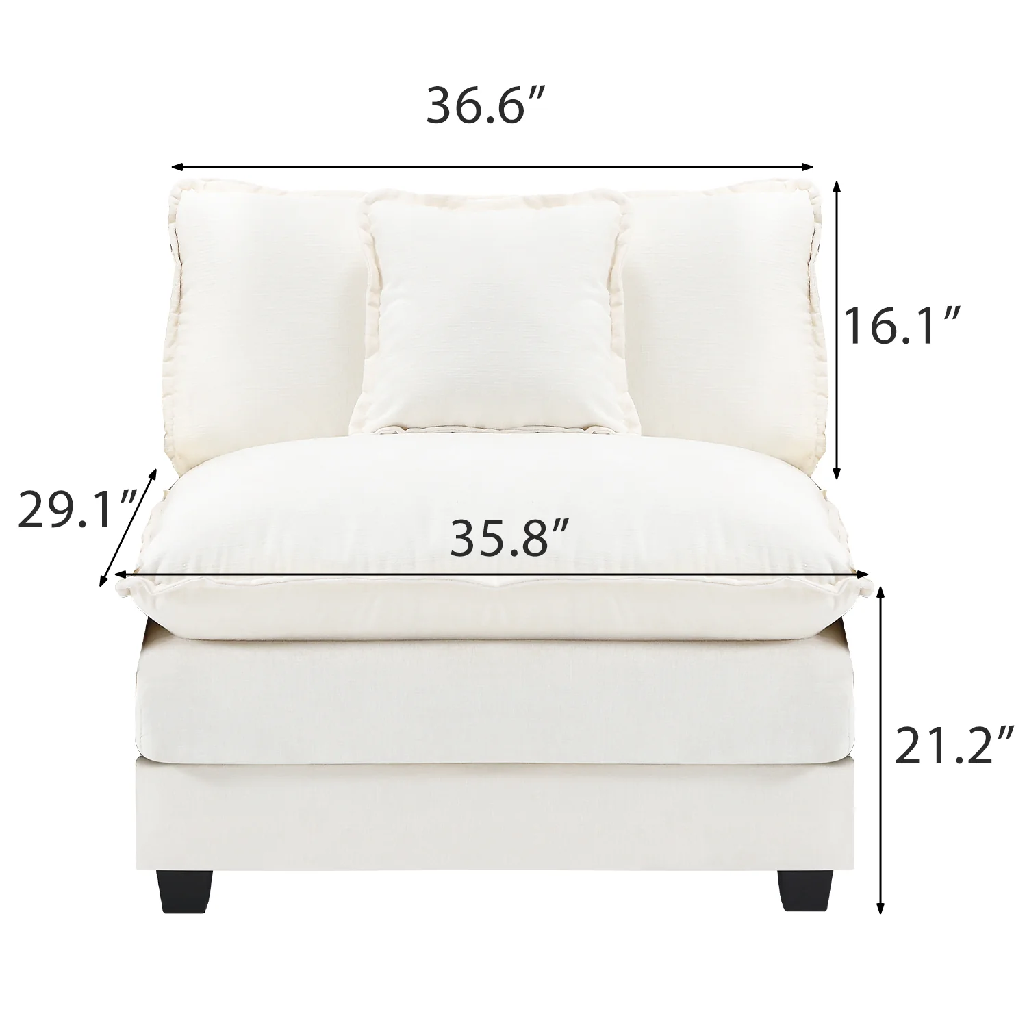 Luxury Thickened Cushion Modular Sofa