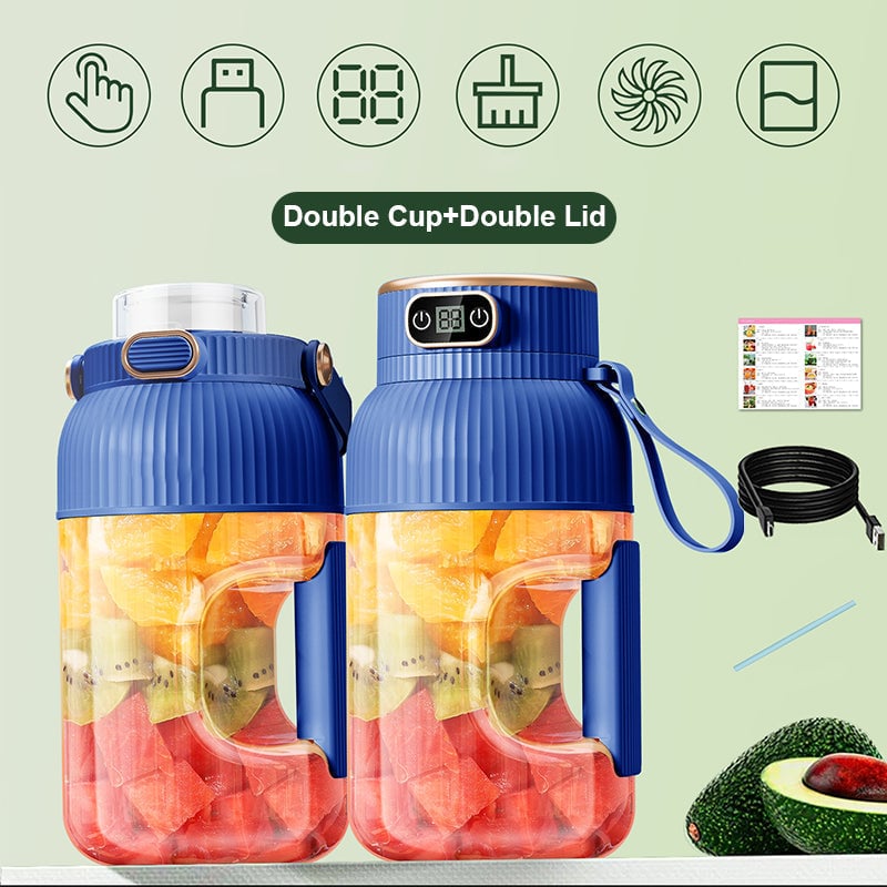 🔥LAST DAY 49% OFF 🎁Multifunctional Portable Juicer Cup With Digital Display
