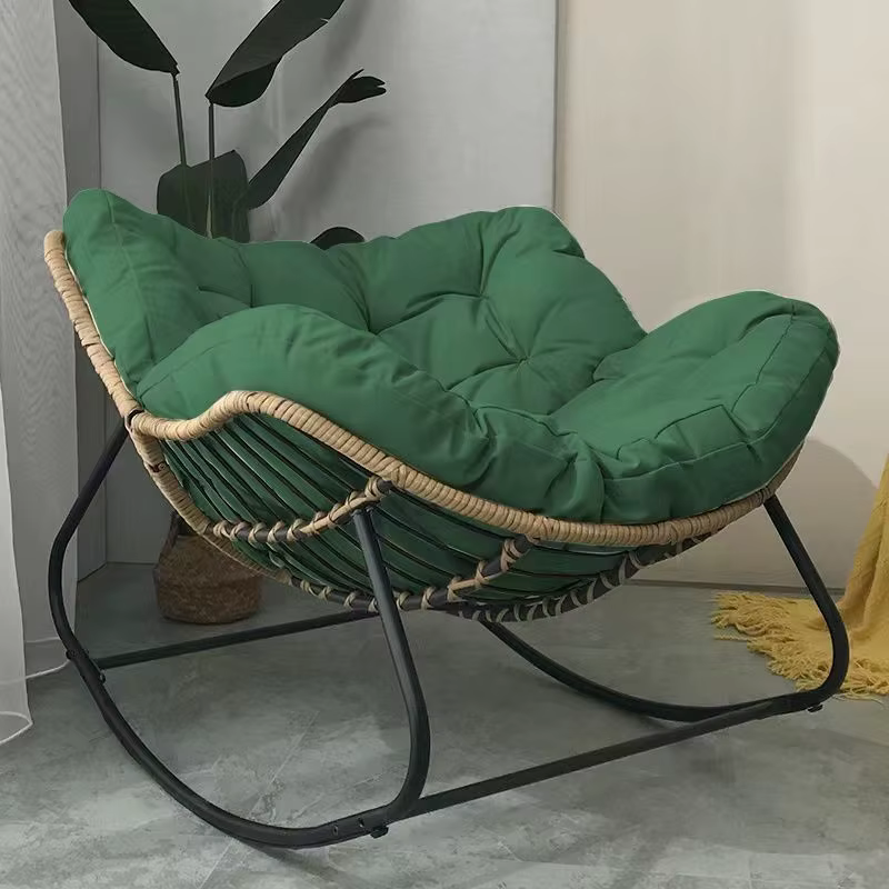 Light Luxury Rattan Rocking Chair Can Sit