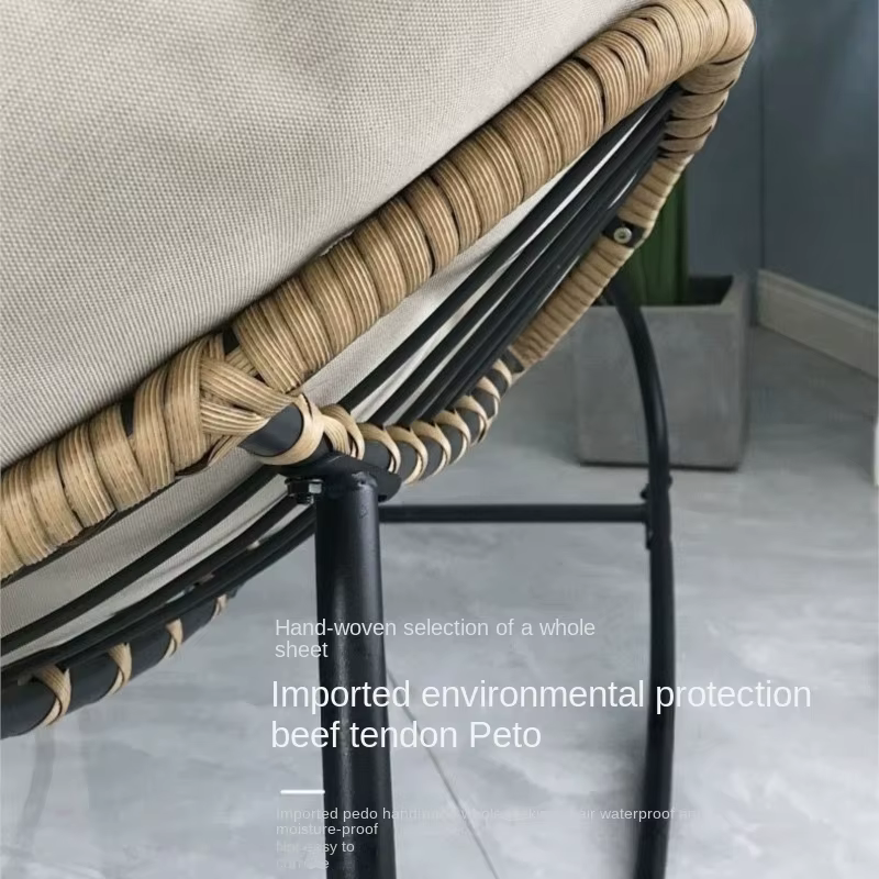 Light Luxury Rattan Rocking Chair Can Sit