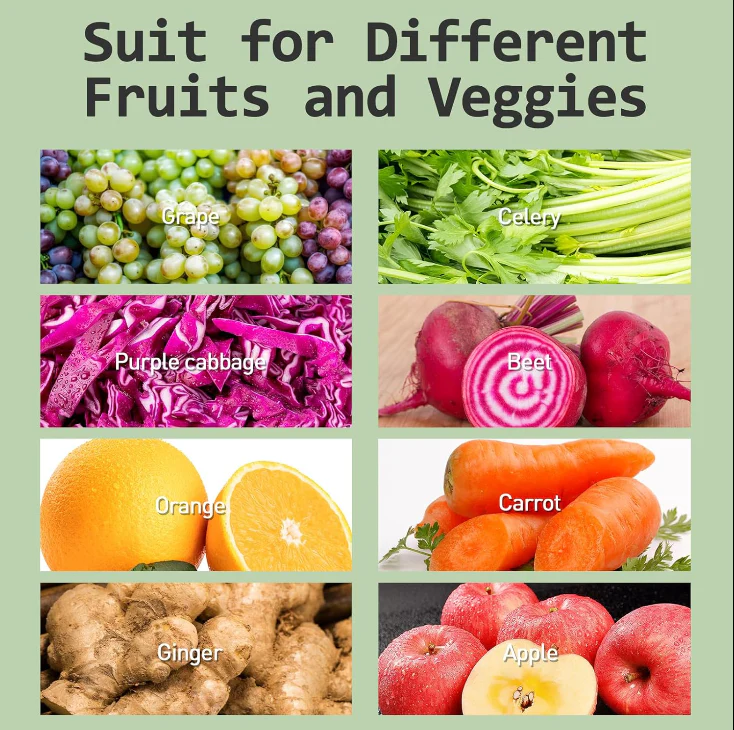 Cold Press Juicer Machine with Touchscreen, Slow Masticating Machines with 3