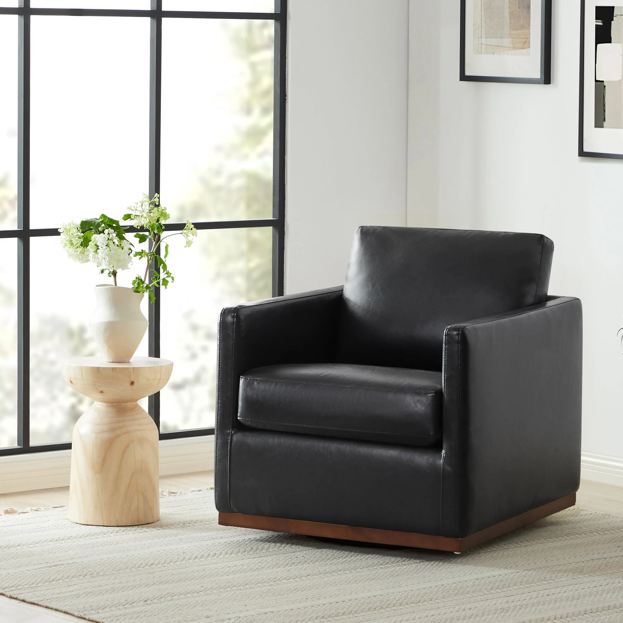 Henry Modern Swivel Accent Chair