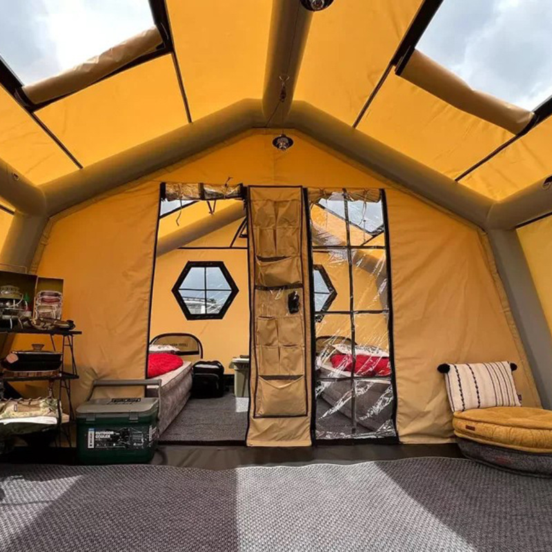 🏕️Light luxury fortress|Inflatable instant molding🔄Double door panoramic view|Available in all seasons❄️☀️