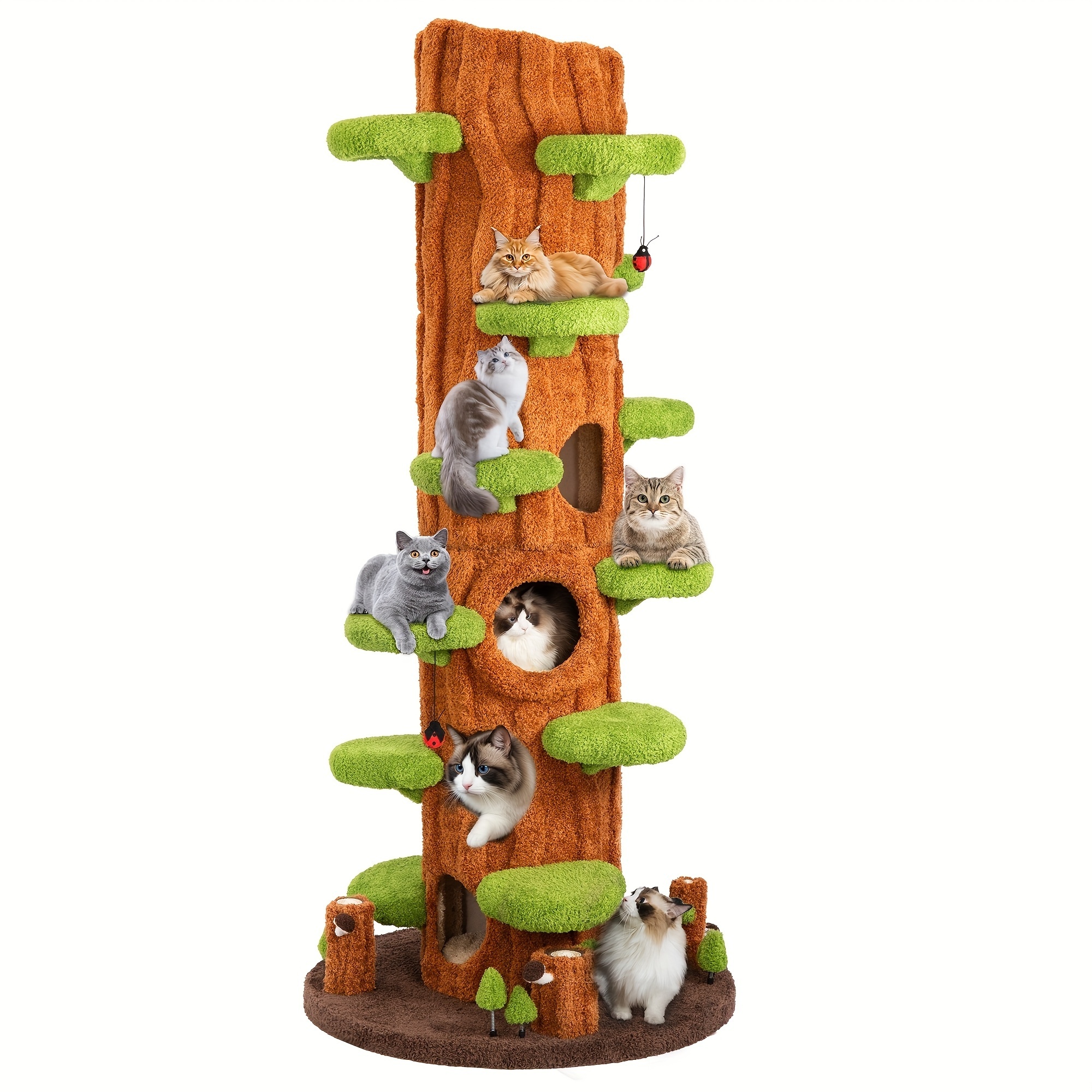 🔥Clearance discount last 1% stock🔥 🐱 Oversized Luxury Cat Tree Tower for Multi-Cat Homes