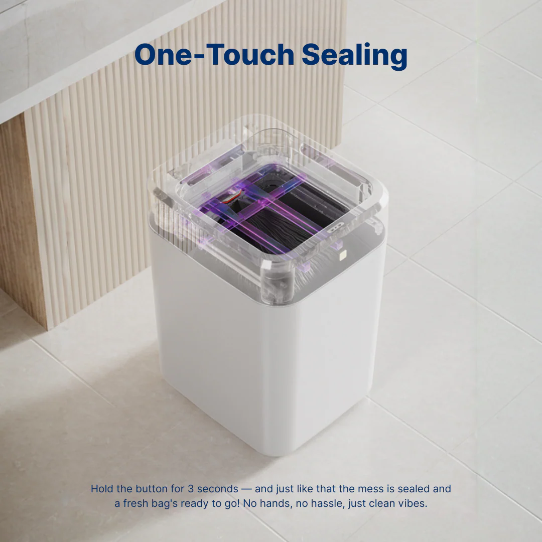 17L – Touchless, Self-Sealing Smart Trash Can
