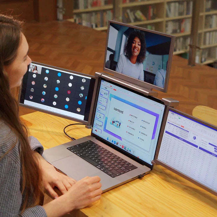Computer extended screen (4-fold screen)