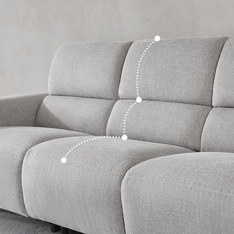 Modern Reclining Sofa with Storage