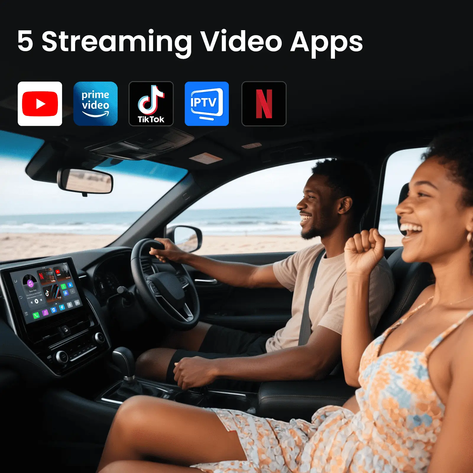 2025 NEW Upgrade Pairr Max Pro-Netflix /YouTube/ IPTV/TikTok Wireless CarPlay/ Android Auto Car Box