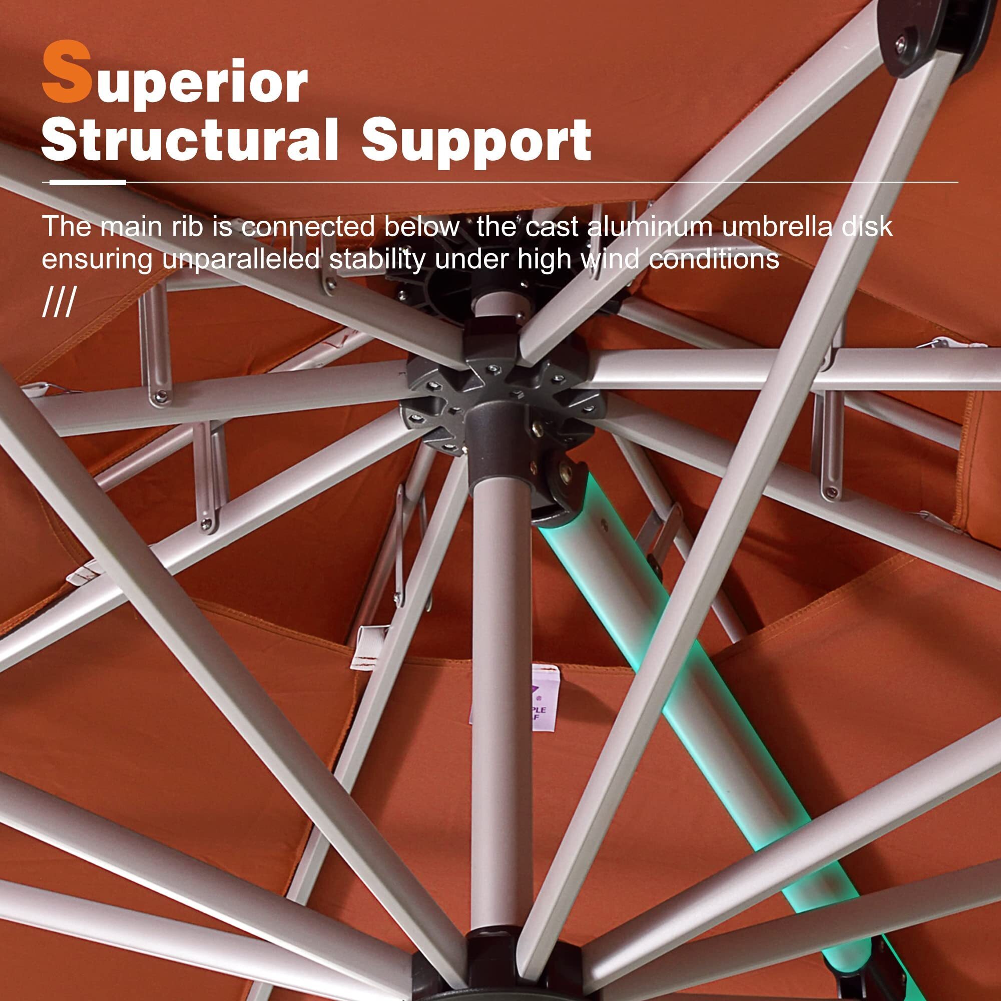 ⚡Clearance Sale $32.99⚡Solar Powered LED Patio Umbrella💥 GET FREE SHIPPING💥