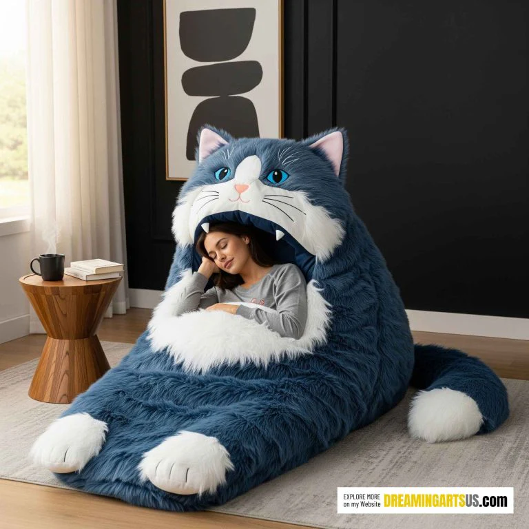 2025 Latest Fluffy Cat Sleeping Bags | Cozy, Cute & Purr-fectly Designed